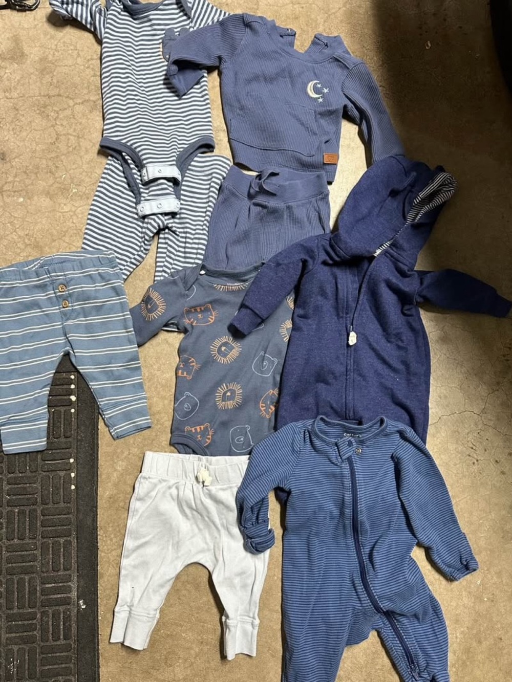 Mixed Blue Baby Clothing Bundle 3m